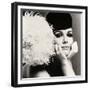 Nicole de la Marge in a Peter Shepherd Velvet Cap, 1965-John French-Framed Giclee Print