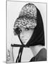 Nicole de la Marge in an Otto Lucas Jersey Scarf over an Ocelot Hat, 1964-John French-Mounted Giclee Print