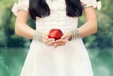 Snow White with Red Apple Fairy Tale Portrait-Nicoleta Ionescu-Photographic Print