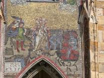 Prague. St. Vitus Cathedral. the Golden Gate. Mosaic of the Last Judgement (1372)-Nicoletto Semitecolo-Stretched Canvas