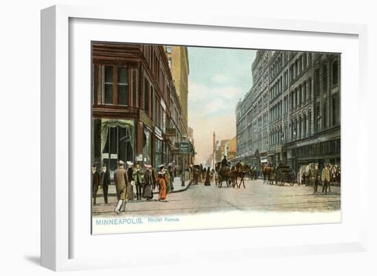 Nicollet Avenue, Minneapolis, Minnesota-null-Framed Art Print