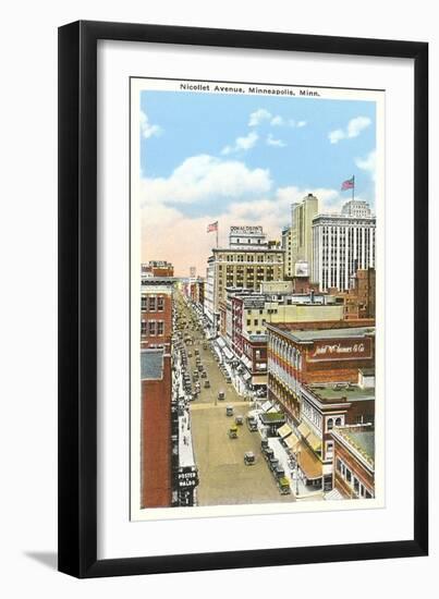 Nicollet Avenue, Minneapolis, Minnesota-null-Framed Art Print