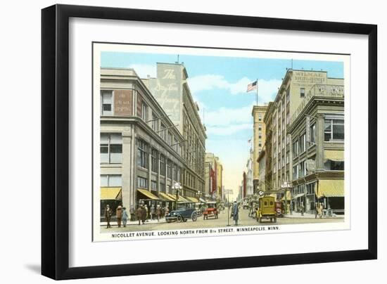 Nicollet Avenue, Minneapolis, Minnesota-null-Framed Art Print