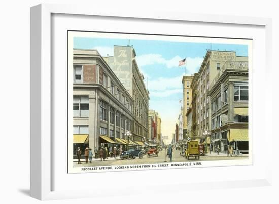 Nicollet Avenue, Minneapolis, Minnesota-null-Framed Art Print