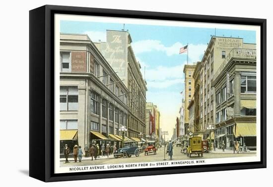 Nicollet Avenue, Minneapolis, Minnesota-null-Framed Stretched Canvas