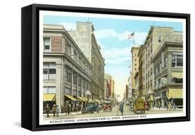 Nicollet Avenue, Minneapolis, Minnesota-null-Framed Stretched Canvas