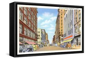 Nicollet Avenue, Minneapolis, Minnesota-null-Framed Stretched Canvas