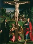 Altarpiece of Sainte-Chapelle, the Crucifixion, Enamelled by Leonard Limosin (1505-76) 1553-Nicolò dell' Abate-Giclee Print