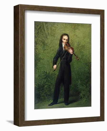 Nicolo Paganini, after 1830-Georg Friedrich Kersting-Framed Giclee Print