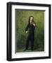 Nicolo Paganini, after 1830-Georg Friedrich Kersting-Framed Giclee Print