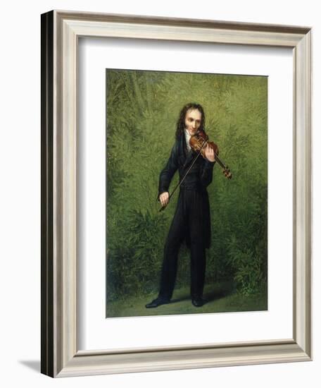 Nicolo Paganini, after 1830-Georg Friedrich Kersting-Framed Giclee Print