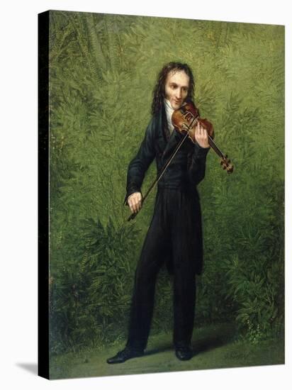 Nicolo Paganini, after 1830-Georg Friedrich Kersting-Stretched Canvas