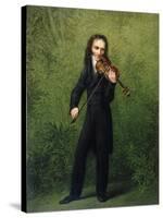 Nicolo Paganini, after 1830-Georg Friedrich Kersting-Stretched Canvas