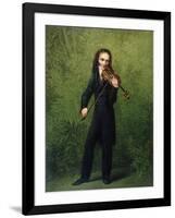 Nicolo Paganini, after 1830-Georg Friedrich Kersting-Framed Giclee Print