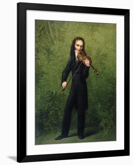 Nicolo Paganini, after 1830-Georg Friedrich Kersting-Framed Giclee Print