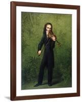 Nicolo Paganini, after 1830-Georg Friedrich Kersting-Framed Giclee Print