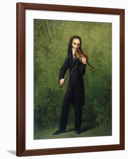 Nicolo Paganini, after 1830-Georg Friedrich Kersting-Framed Giclee Print