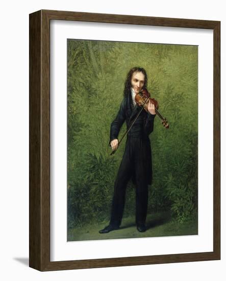 Nicolo Paganini, after 1830-Georg Friedrich Kersting-Framed Giclee Print