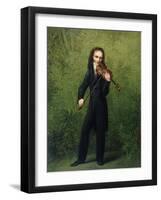 Nicolo Paganini, after 1830-Georg Friedrich Kersting-Framed Giclee Print