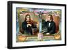 Nicolo Paganini and Frederic Chopin, C1900-null-Framed Giclee Print