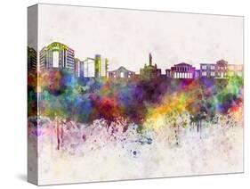 Nicosia Skyline in Watercolor Background-paulrommer-Stretched Canvas