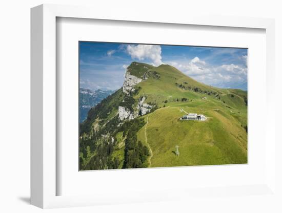 Niderbauen, Mountain Seelis, Aerial Picture, Emmetten, Zentralschweiz, Region of Vierwaldstättersee-Frank Fleischmann-Framed Photographic Print