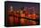 Niederhafen of Hamburg, at Night-Thomas Ebelt-Framed Stretched Canvas