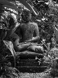 Bali, Ubud, a Statue of buddha Sits Serenely in Gardens-Niels Van Gijn-Photographic Print