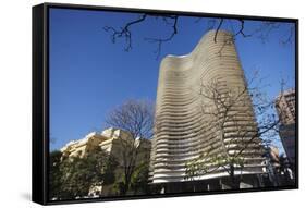 Niemeyer Building, Belo Horizonte, Minas Gerais, Brazil, South America-Ian Trower-Framed Stretched Canvas