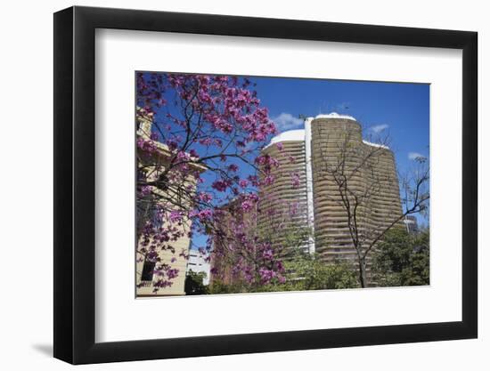 Niemeyer Building, Belo Horizonte, Minas Gerais, Brazil, South America-Ian Trower-Framed Photographic Print