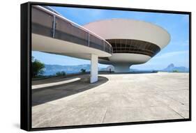 Niemeyer Museum of Contemporary Arts, Niteroi, Rio De Janeiro, Brazil, South America-Gabrielle and Michael Therin-Weise-Framed Stretched Canvas