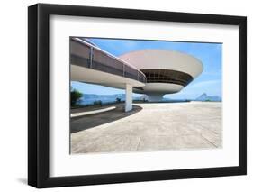 Niemeyer Museum of Contemporary Arts, Niteroi, Rio De Janeiro, Brazil, South America-Gabrielle and Michael Therin-Weise-Framed Photographic Print