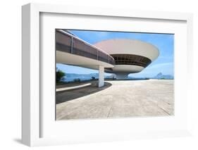 Niemeyer Museum of Contemporary Arts, Niteroi, Rio De Janeiro, Brazil, South America-Gabrielle and Michael Therin-Weise-Framed Photographic Print