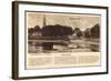 Nienburg Weser, Dampfer, Weserschlößchen, Lied-null-Framed Giclee Print