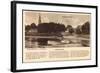 Nienburg Weser, Dampfer, Weserschlößchen, Lied-null-Framed Giclee Print