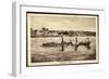 Nierstein Am Rhein, Blick Auf Den Ort Mit Dampfer-null-Framed Giclee Print