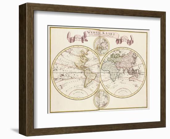 Nieue Hand-Atlas, Amsterdam, circa 1760-Isaak Tirion-Framed Giclee Print