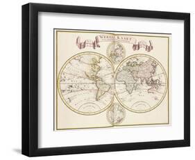 Nieue Hand-Atlas, Amsterdam, circa 1760-Isaak Tirion-Framed Giclee Print