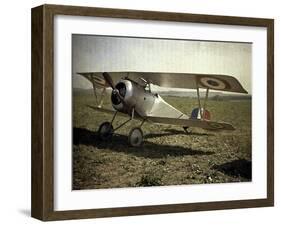 Nieuport Biplane, Aisne, France, 1917-Fernand Cuville-Framed Giclee Print