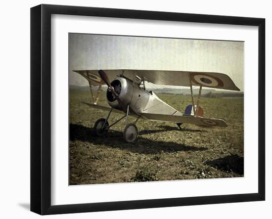 Nieuport Biplane, Aisne, France, 1917-Fernand Cuville-Framed Giclee Print