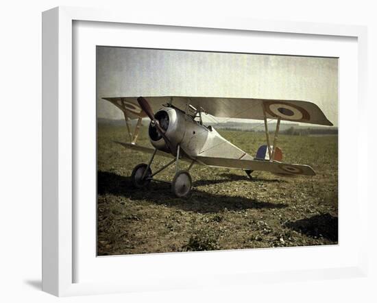 Nieuport Biplane, Aisne, France, 1917-Fernand Cuville-Framed Giclee Print