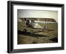 Nieuport Biplane, Aisne, France, 1917-Fernand Cuville-Framed Giclee Print