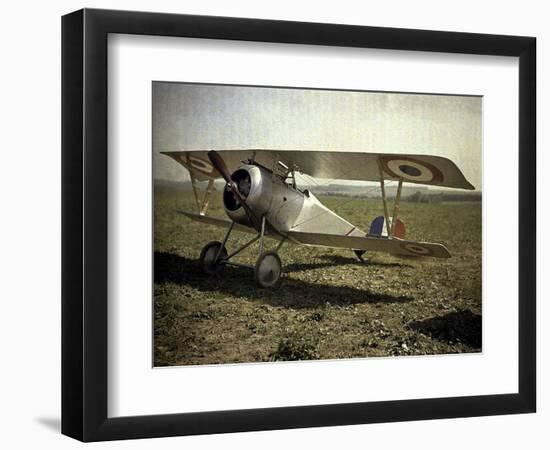 Nieuport Biplane, Aisne, France, 1917-Fernand Cuville-Framed Premium Giclee Print