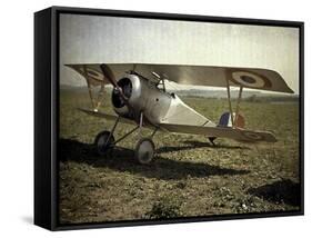 Nieuport Biplane, Aisne, France, 1917-Fernand Cuville-Framed Stretched Canvas
