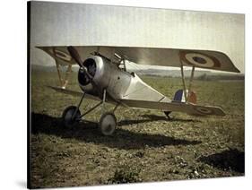 Nieuport Biplane, Aisne, France, 1917-Fernand Cuville-Stretched Canvas