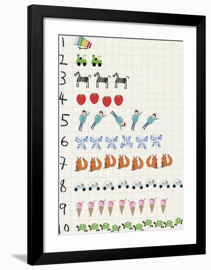 Nifty Numbers - Count-Lisa Stickley-Framed Giclee Print