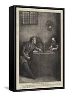 Nigel and the Miser Trapbois-Sir James Dromgole Linton-Framed Stretched Canvas