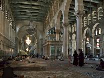 Interior of Omayad Mosque in the Old City, Damascus, Syria, Middle East-Nigel Blythe-Photographic Print