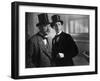 Nigel Bruce and Basil Rathbone: The Hound of The Baskervilles, 1939-null-Framed Photographic Print