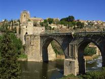 Old Gateway Bridge over the River and the City of Toledo, Castilla La Mancha, Spain, Europe-Nigel Francis-Photographic Print